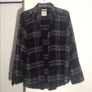 American Eagle purple and Navy flannel